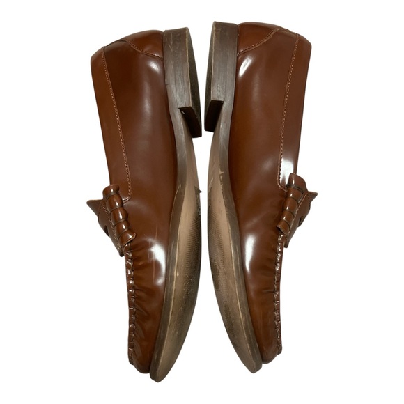 J. Crew Classic Brown Leather Penny Loafers Size 11 Preppy Academia Quality - Picture 2 of 12